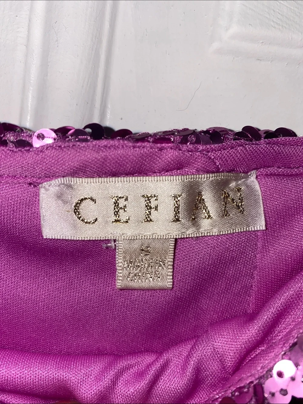Purple Sequin Midi Skirt - Women - Picture 2 of 3